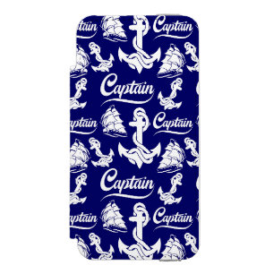 Coque-portefeuille iPhone 5 Incipio Watson™ Conception nautique d'ancre de voilier capitaine