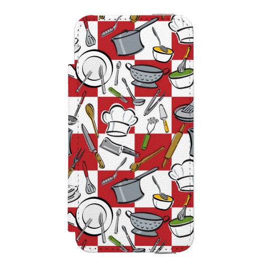 Coque Portefeuille Incipio Pour iPhone Contrôle d'outils de cuisine (Folio Devant)