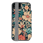 Coque Portefeuille Incipio Pour iPhone Coque Coussin de fleurs de Bohême (Folio Dos)