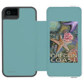 Coque Portefeuille Incipio Pour iPhone Côte Tidepool de l'Orégon (Folio Ouvert)