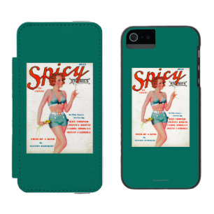 Coque-portefeuille iPhone 5 Incipio Watson™ Couverture de magazine épicée