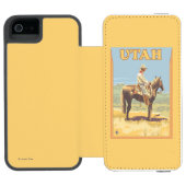 Coque Portefeuille Incipio Pour iPhone Cowboy (vue de côté) Utah (Folio Ouvert)