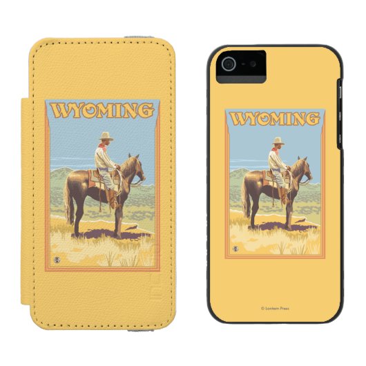 Coque Portefeuille Incipio Pour iPhone Cowboy (vue de côté) Wyoming (Côté par côté)