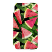 Coque Portefeuille Incipio Pour iPhone Création de Motif de pastèque 5 (Folio Devant)