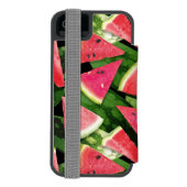 Coque Portefeuille Incipio Pour iPhone Création de Motif de pastèque 5 (Folio Dos)