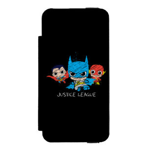 Coque-portefeuille iPhone 5 Incipio Watson™ Croquis de la Mini Justice League