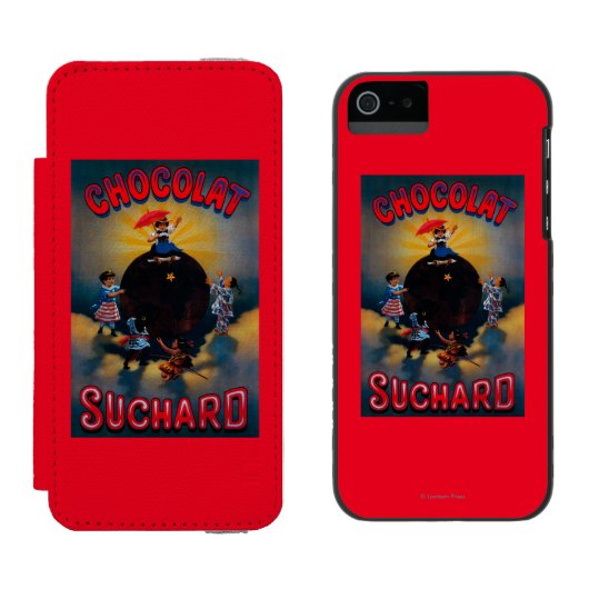 Coque Portefeuille Incipio Pour iPhone Cru PosterEurope de Chocolat Suchard (Côté par côté)