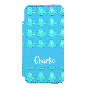 Coque-portefeuille iPhone 5 Incipio Watson™ Cube de glace fondante bleue