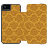 Coque Portefeuille Incipio Pour iPhone Damassé d'or de luxe (Folio Ouvert)