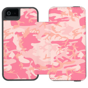 Coque-portefeuille iPhone 5 Incipio Watson™ Déguisement camouflage rose, Militaire, Armée