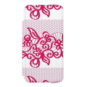 Coque-portefeuille iPhone 5 Incipio Watson™ Dentelle rouge