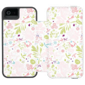 Coque Portefeuille Incipio Pour iPhone déploiement de motif floral (Folio Ouvert)