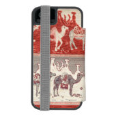 Coque Portefeuille Incipio Pour iPhone Desert Camels Caravan Art (Folio Dos)