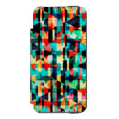 Coque Portefeuille Incipio Pour iPhone Design abstrait coloré (Folio Devant)