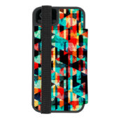 Coque Portefeuille Incipio Pour iPhone Design abstrait coloré (Folio Dos)