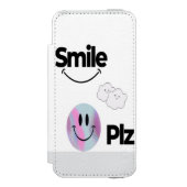 Coque Portefeuille Incipio Pour iPhone Design Emoji mignon & Vibes positives Protection C (Folio Devant)