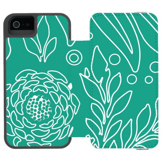 Coque Portefeuille Incipio Pour iPhone Design floral 34 (Folio Ouvert)