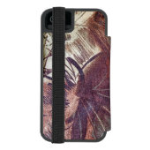 Coque Portefeuille Incipio Pour iPhone Design floral Brown Abstrait 1 (Folio Dos)