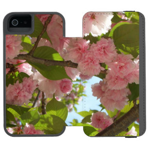 Coque-portefeuille iPhone 5 Incipio Watson™ Double floraison cerisier III printemps fleuri