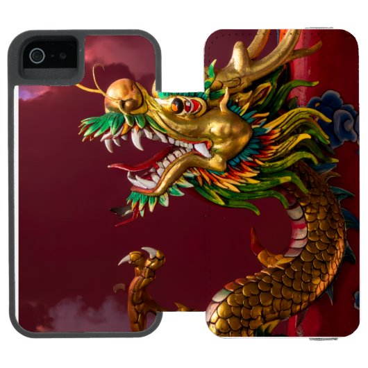 Coque Portefeuille Incipio Pour iPhone dragon chinois (Folio Ouvert)