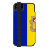 Coque Portefeuille Incipio Pour iPhone Drapeau d'Andorre patriotique (Folio Dos)