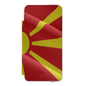 Coque Portefeuille Incipio Pour iPhone Drapeau du Nord de la Macédoine - (Folio Devant)