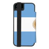 Coque Portefeuille Incipio Pour iPhone Drapeau patriotique argentin (Folio Dos)