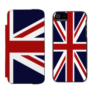 Coque-portefeuille iPhone 5 Incipio Watson™ Drapeau Union Jack du Royaume-Uni