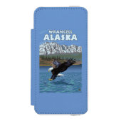 Coque Portefeuille Incipio Pour iPhone Eagle chauve plongeant - Wrangell, Alaska (Folio Devant)