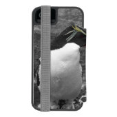 Coque Portefeuille Incipio Pour iPhone Éclaboussure de couleur de pingouin (Folio Dos)