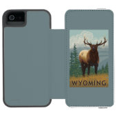 Coque Portefeuille Incipio Pour iPhone Élans SceneWyoming (Folio Ouvert)