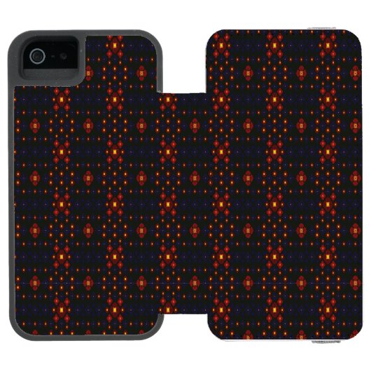 Coque Portefeuille Incipio Pour iPhone Elegant Dark Red Geometric Pattern iPad Case – Mo (Folio Ouvert)