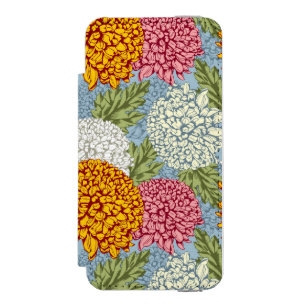 Coque-portefeuille iPhone 5 Incipio Watson™ Excellent motif avec des chrysanthèmes