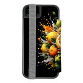 Coque Portefeuille Incipio Pour iPhone Explosion de Citron (Folio Dos)