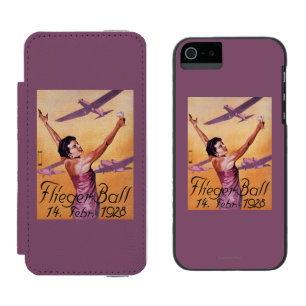 Coque-portefeuille iPhone 5 Incipio Watson™ Exposition d'aviation à l'affiche de promo de