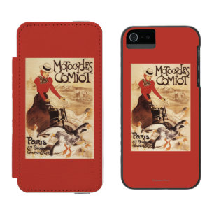 Coque-portefeuille iPhone 5 Incipio Watson™ Femme de Comiot Motocycles et affiche de promo