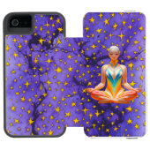 Coque Portefeuille Incipio Pour iPhone Femme méditative et design Motif étoile unique (Folio Ouvert)