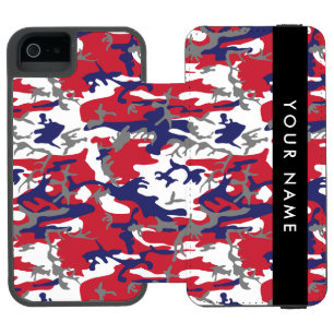 Coque-portefeuille iPhone 5 Incipio Watson™ Fête de l'Indépendance Camouflage Votre nom Person