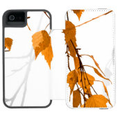 Coque Portefeuille Incipio Pour iPhone Feuilles d'automne 2 (Folio Ouvert)