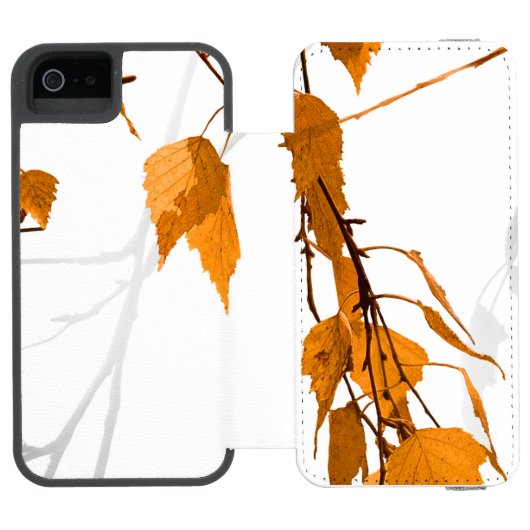 Coque Portefeuille Incipio Pour iPhone Feuilles d'automne 2 (Folio Ouvert)