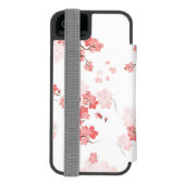 Coque Portefeuille Incipio Pour iPhone Fleur cerise 2 (Folio Dos)