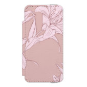 Coque Portefeuille Incipio Pour iPhone Fleurs Motif 11 (Folio Devant)