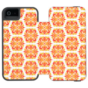 Coque-portefeuille iPhone 5 Incipio Watson™ Fleurs orange, motif floral, motif de fleurs