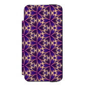 Coque Portefeuille Incipio Pour iPhone Fleurs roses or abstraites (Folio Devant)
