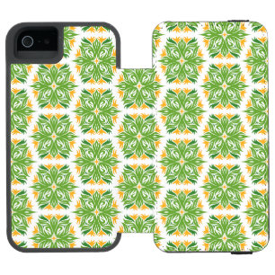 Coque-portefeuille iPhone 5 Incipio Watson™ Fleurs Vertes, Motif De Fleurs, Motif Floral