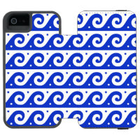 Fret grec, Motif d'onde méditerranéen, Bleu