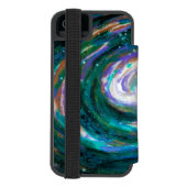Coque Portefeuille Incipio Pour iPhone Galaxie spirale dans l'espace (Folio Dos)