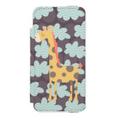 Coque Portefeuille Incipio Pour iPhone Giraffe et nuages (Folio Devant)