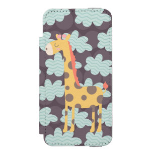 Coque-portefeuille iPhone 5 Incipio Watson™ Giraffe et nuages