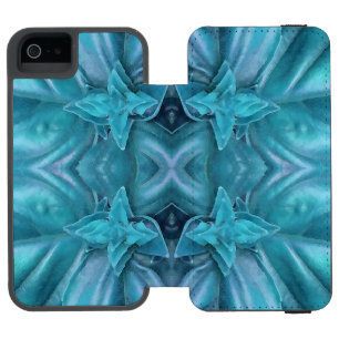 Coque-portefeuille iPhone 5 Incipio Watson™ Glaçage Abstrait Bleu